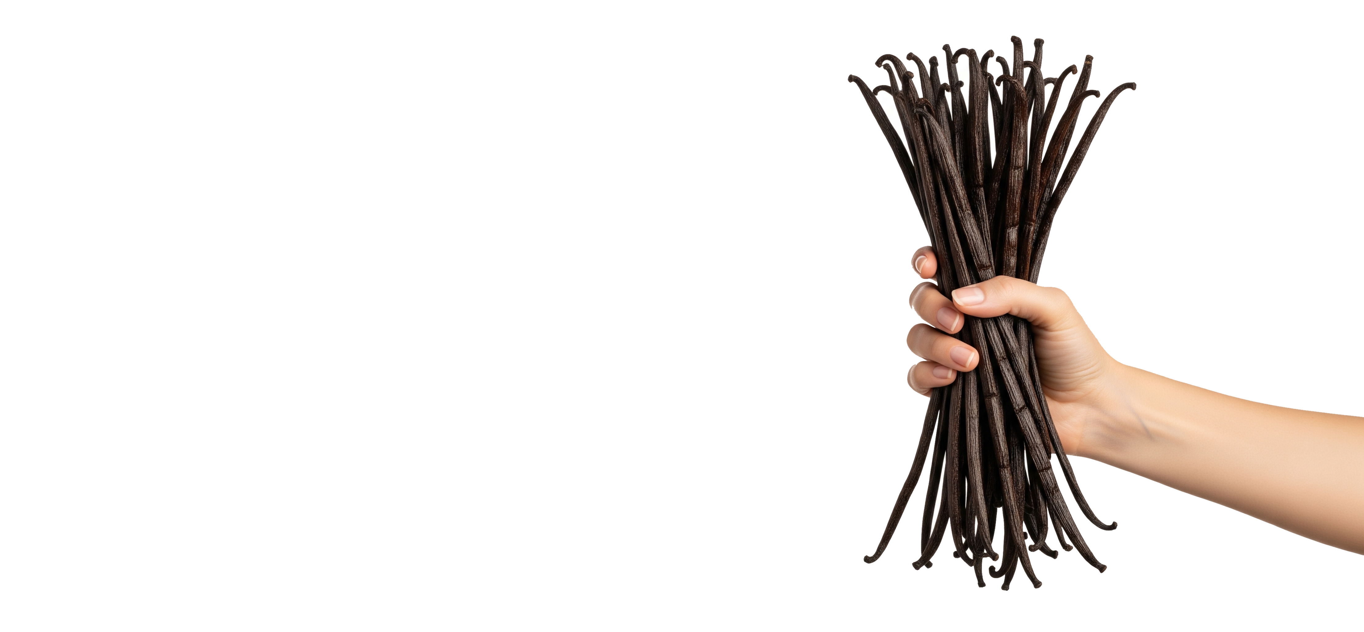 Premium vanilla beans background